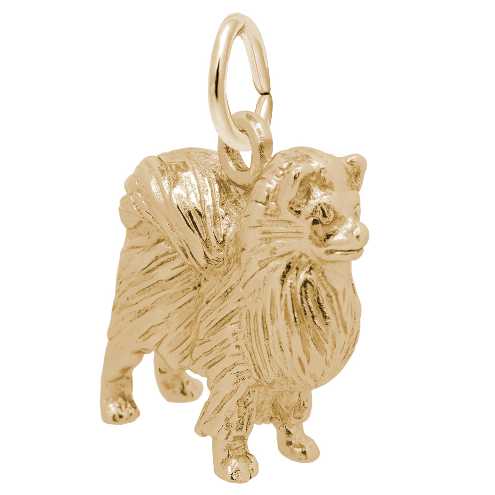 Adorable Pomeranian Dog Charm for Pet Lovers - Unique Gift Idea 2504