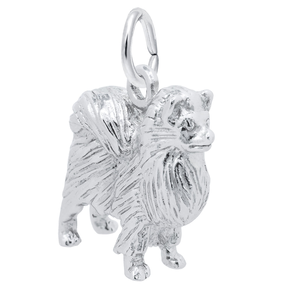 Adorable Pomeranian Dog Charm for Pet Lovers - Unique Gift Idea 2504