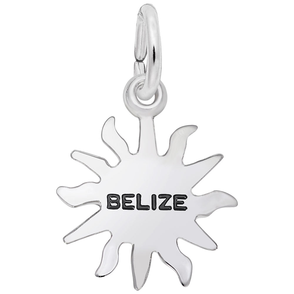 Belize Sun Small Charm - Travel Island Jewelry for Adventurers 2523