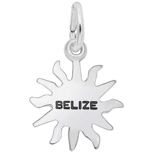 Belize Sun Small Charm - Travel Island Jewelry for Adventurers 2523