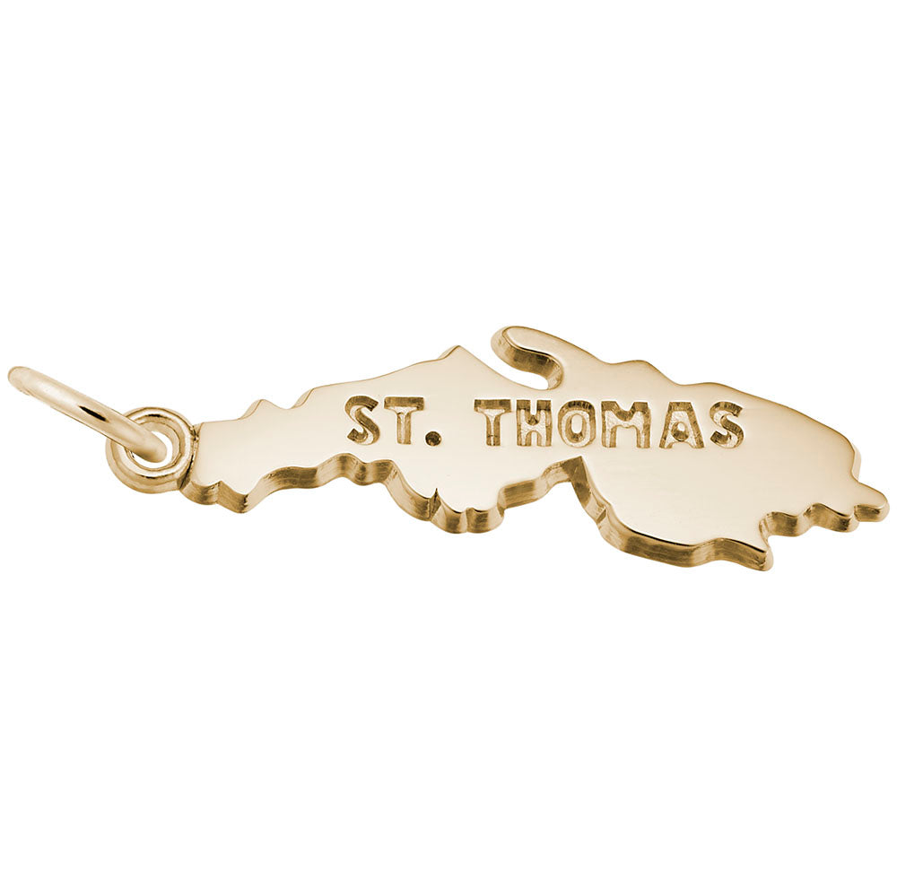 St. Thomas Island Charm - Travel Souvenir Jewelry for Adventurers 2543