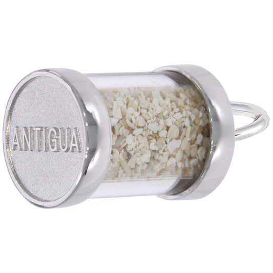 Island Sand Capsule Charm - Unique Travel Keepsake Jewelry 2574