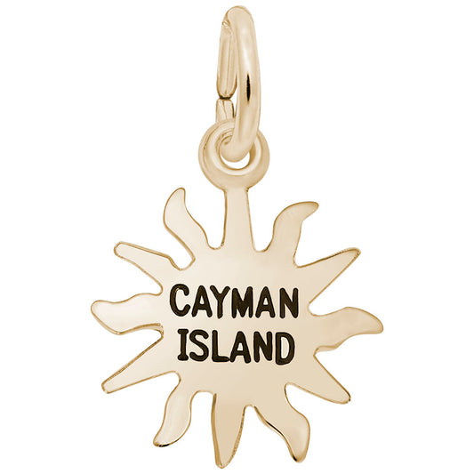 Cayman Island Sun Charm - Tropical Travel Jewelry for Adventurers 2610
