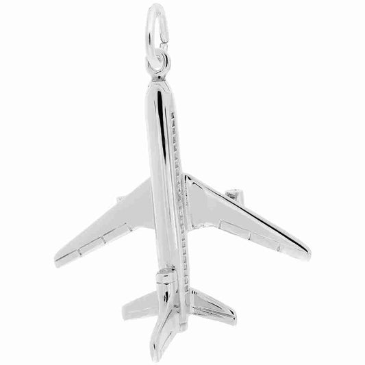 New L-1011 Plane Charm - Elegant Aviation Jewelry for Collectors 2620