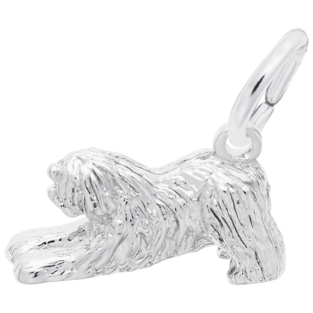 Old English Sheepdog Charm - Adorable Pet Jewelry for Dog Lovers 2626