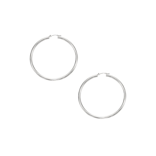 Royal Chain 10K Gold 2x40mm Hoop Earring 262LT