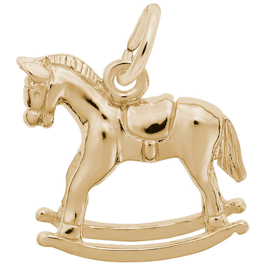 Rocking Horse Charm for Mom & Baby - Adorable Toy Jewelry 2636