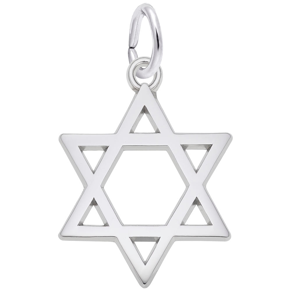 Star of David Charm - Elegant Religious Jewelry for Special Occasions 2642