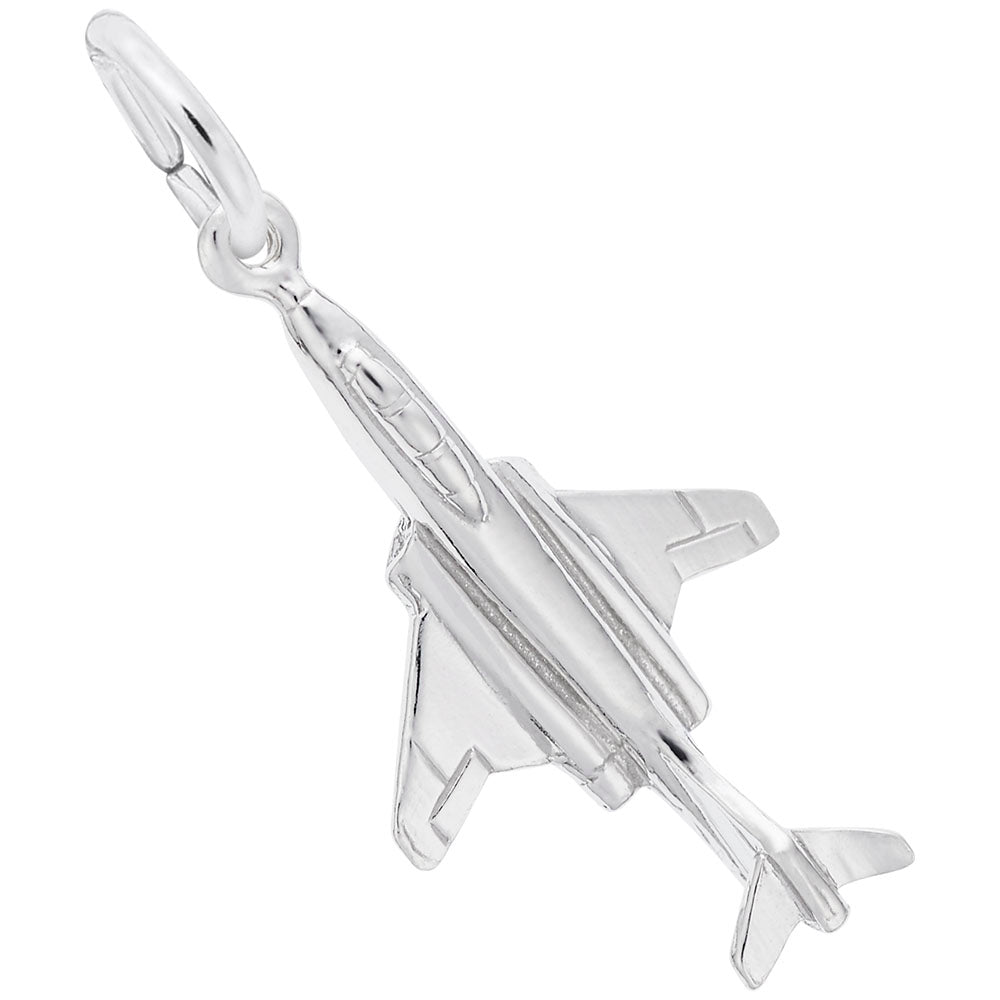 F11 Jet Plane Charm - Aviation Jewelry for Travel Enthusiasts 2645