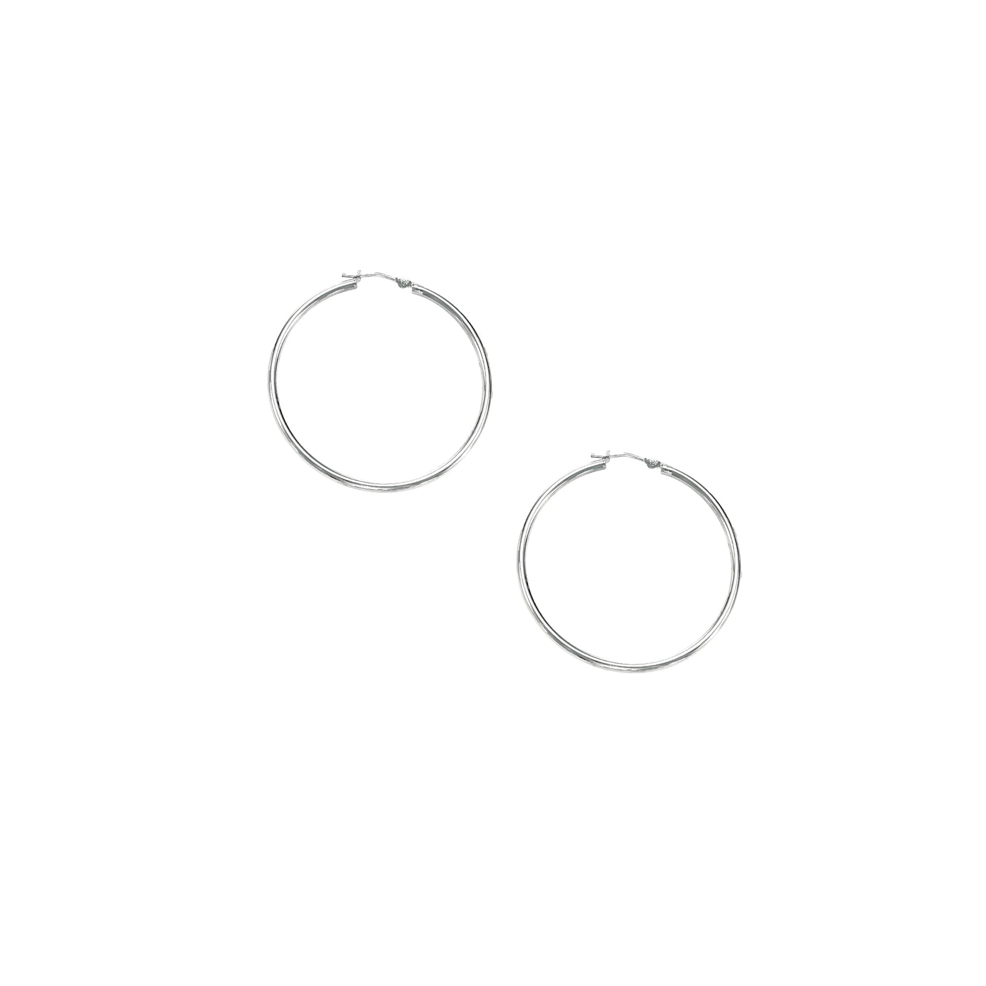 Royal Chain 10K Gold 1.5x30mm Hoop Earring 264LT