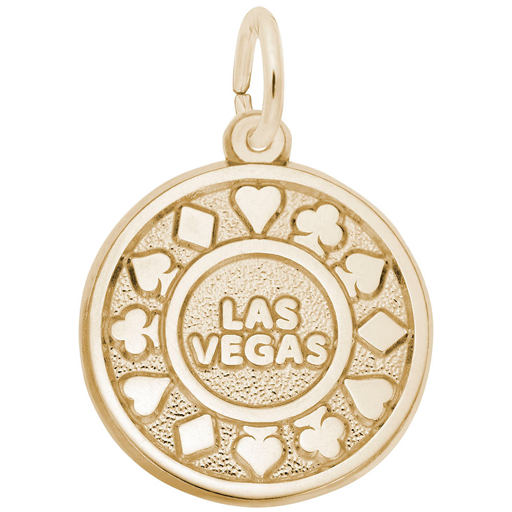 Las Vegas Chip Disc Charm - Good Luck Gaming Accessory 2651