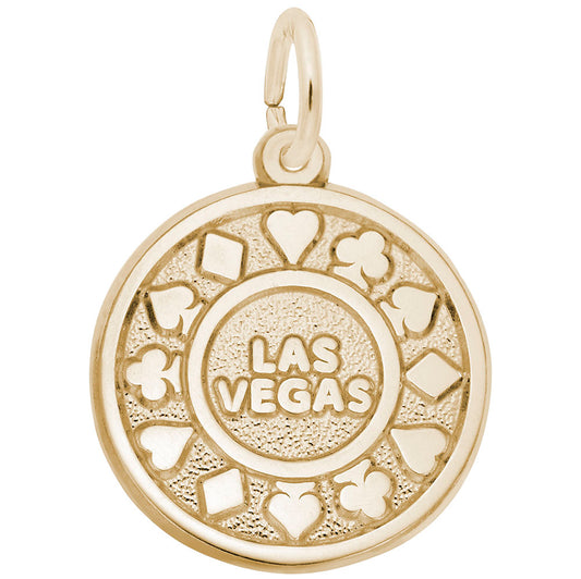 Las Vegas Chip Disc Charm - Good Luck Gaming Accessory 2651