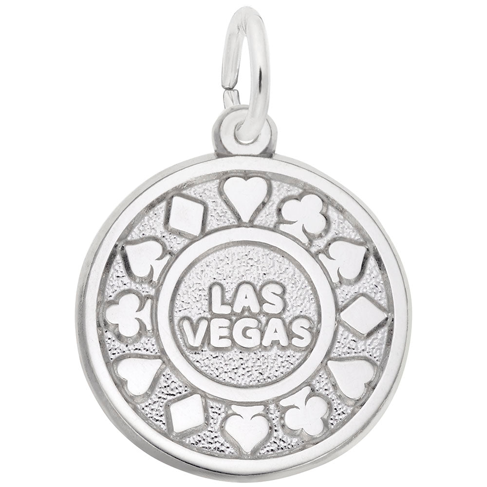 Las Vegas Chip Disc Charm - Good Luck Gaming Accessory 2651