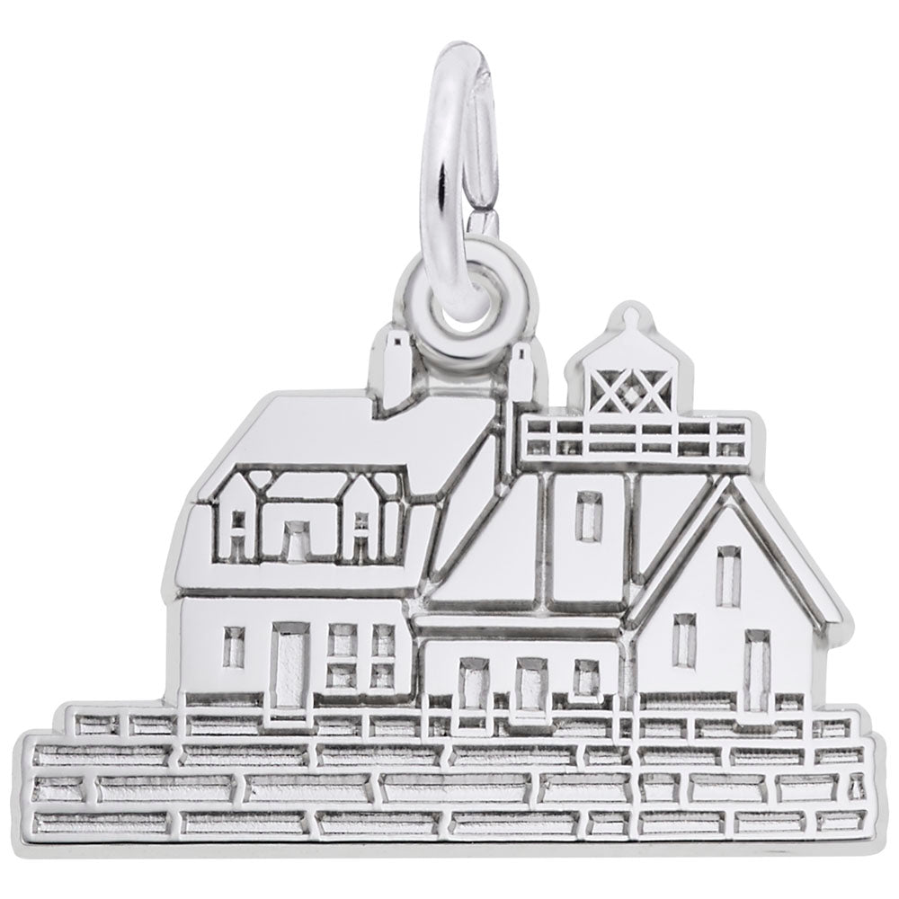 Rockland ME Lighthouse Charm - Nautical Jewelry for Ocean Lovers 2652