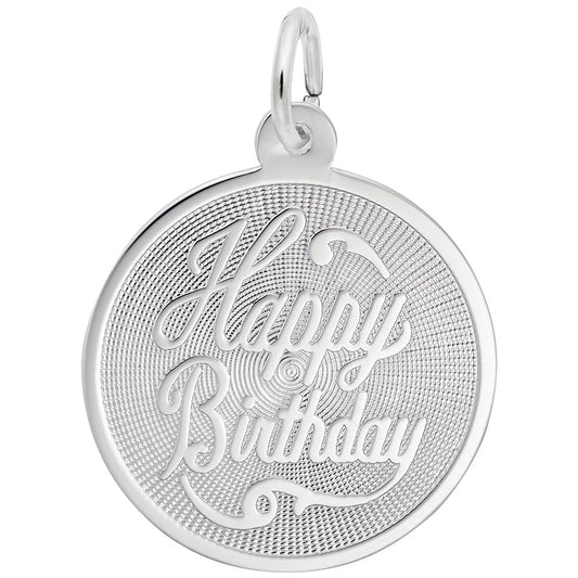 Happy Birthday Disc Charm - Celebrate Special Moments in Style 2664