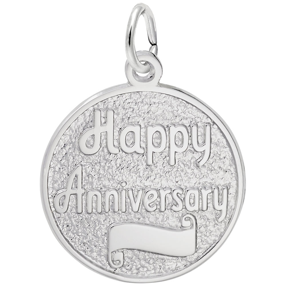Happy Anniversary Disc Charm - Celebrate Love with Elegance 2702