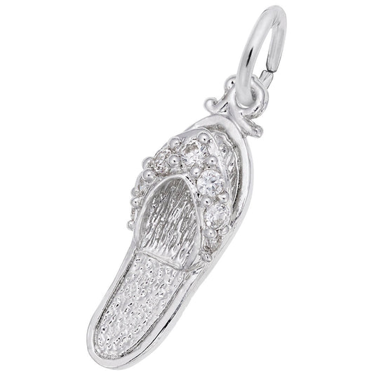 Beach Sandal Charm with Stones - Perfect Travel Accessory 2730-004