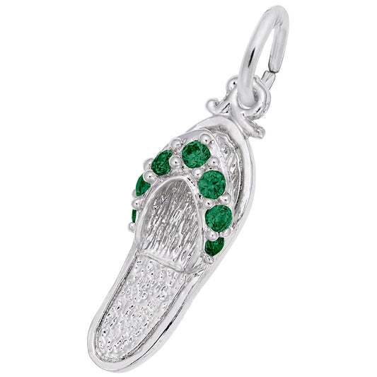 Emerald Green Beach Sandal Charm for Travel Lovers - Rembrandt 2730-005