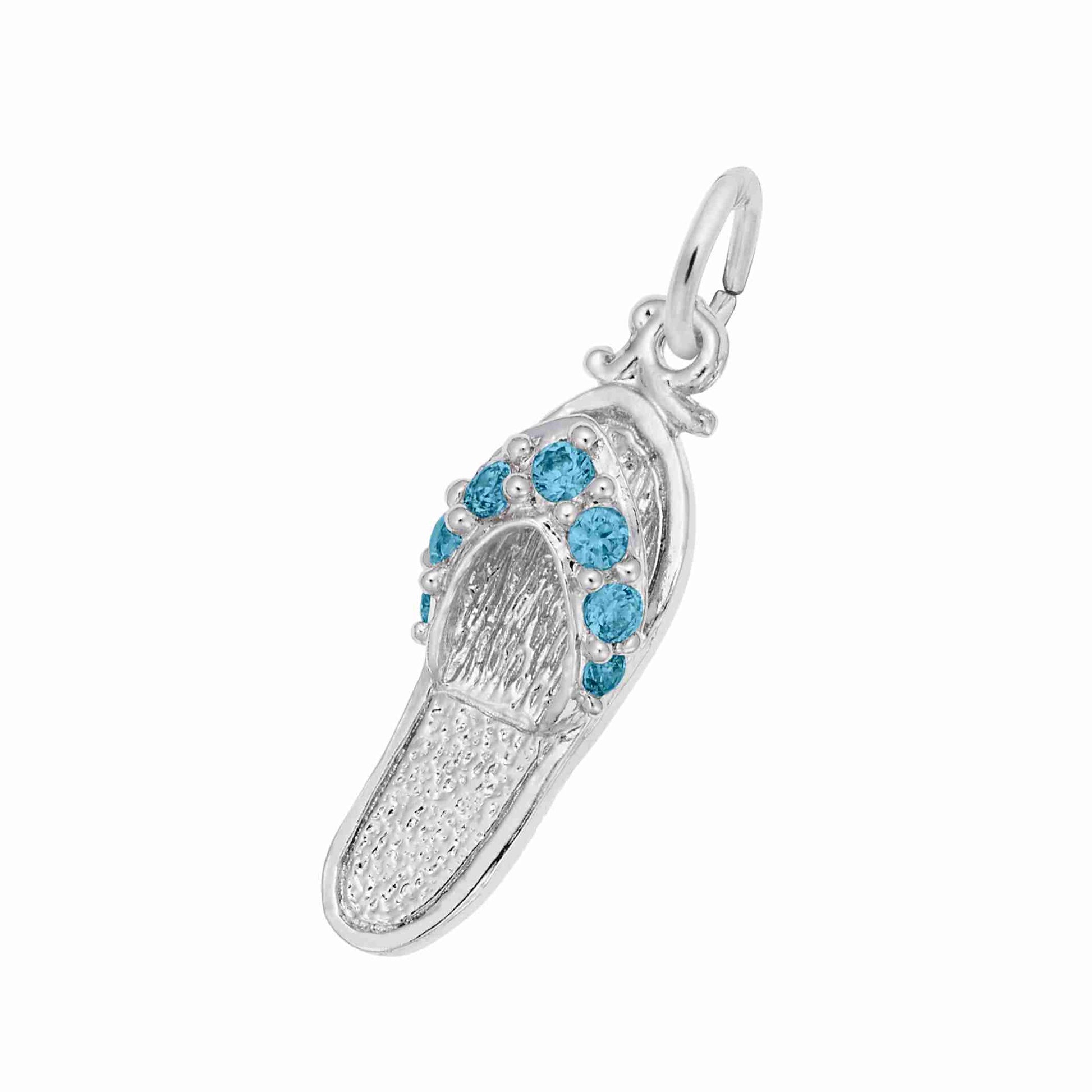Turquoise Stone Beach Sandal Charm for Travel Lovers 2730-012