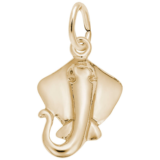 Sting Ray Charm - Elegant Sea Life Nautical Jewelry Accessory 2731