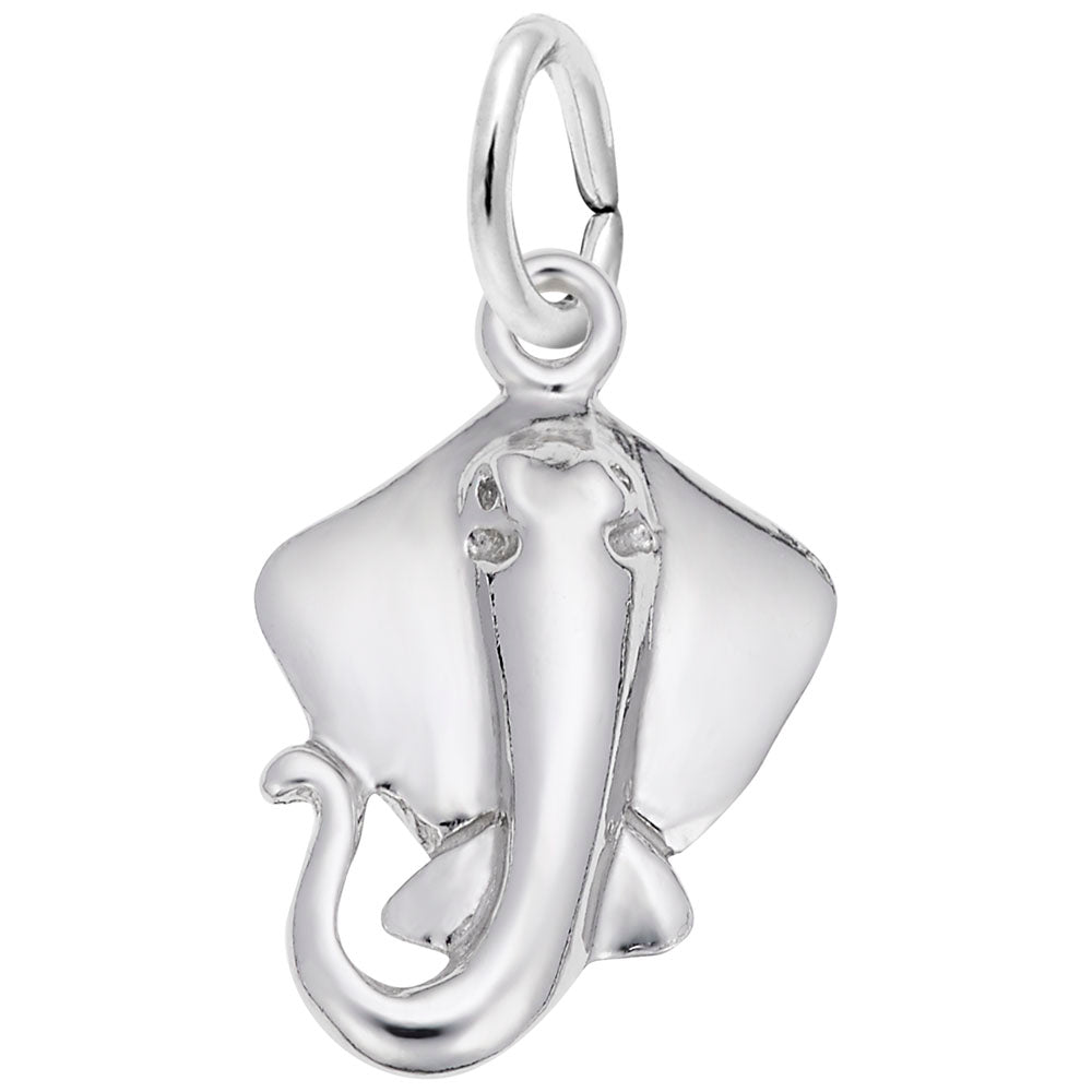 Sting Ray Charm - Elegant Sea Life Nautical Jewelry Accessory 2731