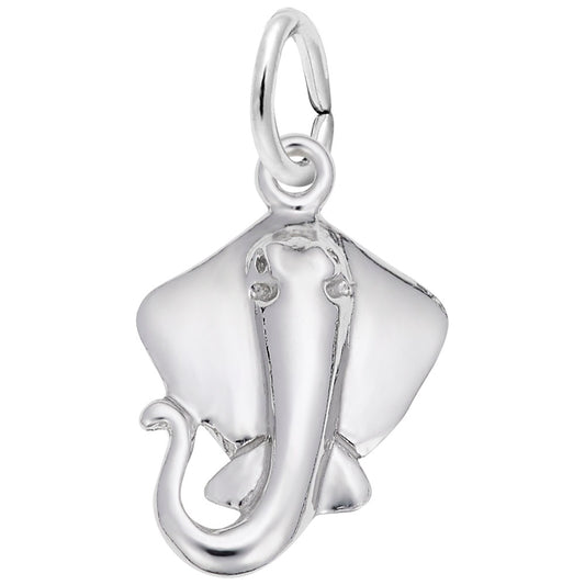Sting Ray Charm - Elegant Sea Life Nautical Jewelry Accessory 2731