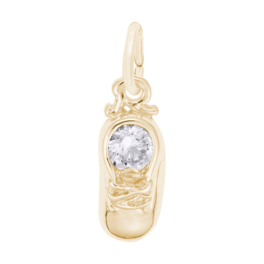 April Baby Shoe Charm - Adorable Keepsake for Newborns & Moms 2734-004