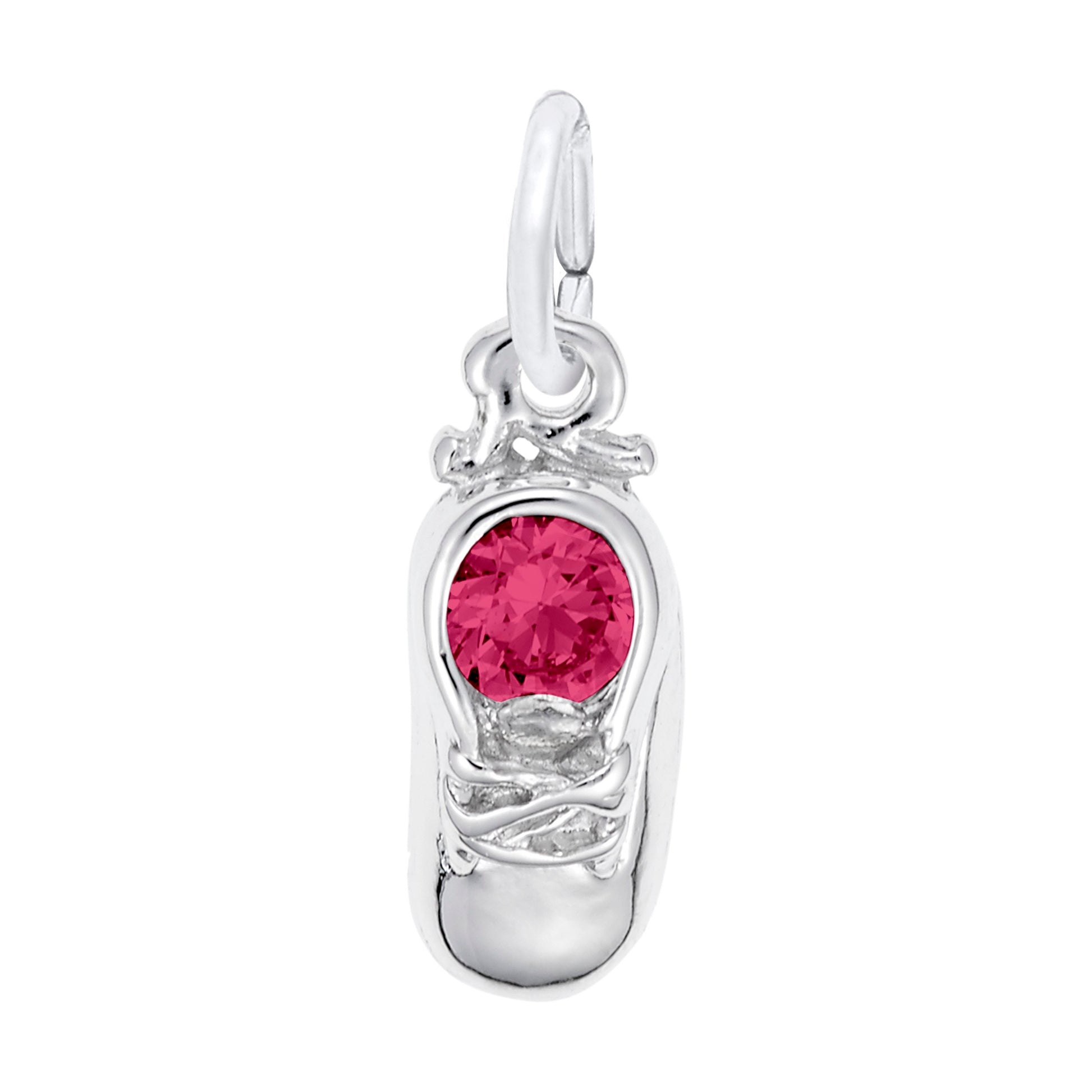 July Birthstone Baby Shoe Charm - Perfect Gift for Newborns 2734-007