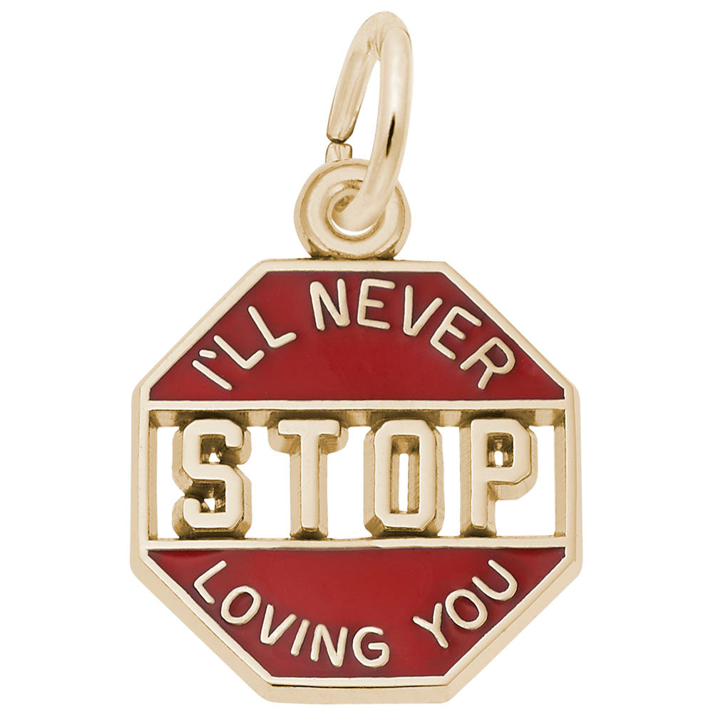 Engravable 'I'll Never Stop Loving You' Marriage Charm - Rembrandt 2749