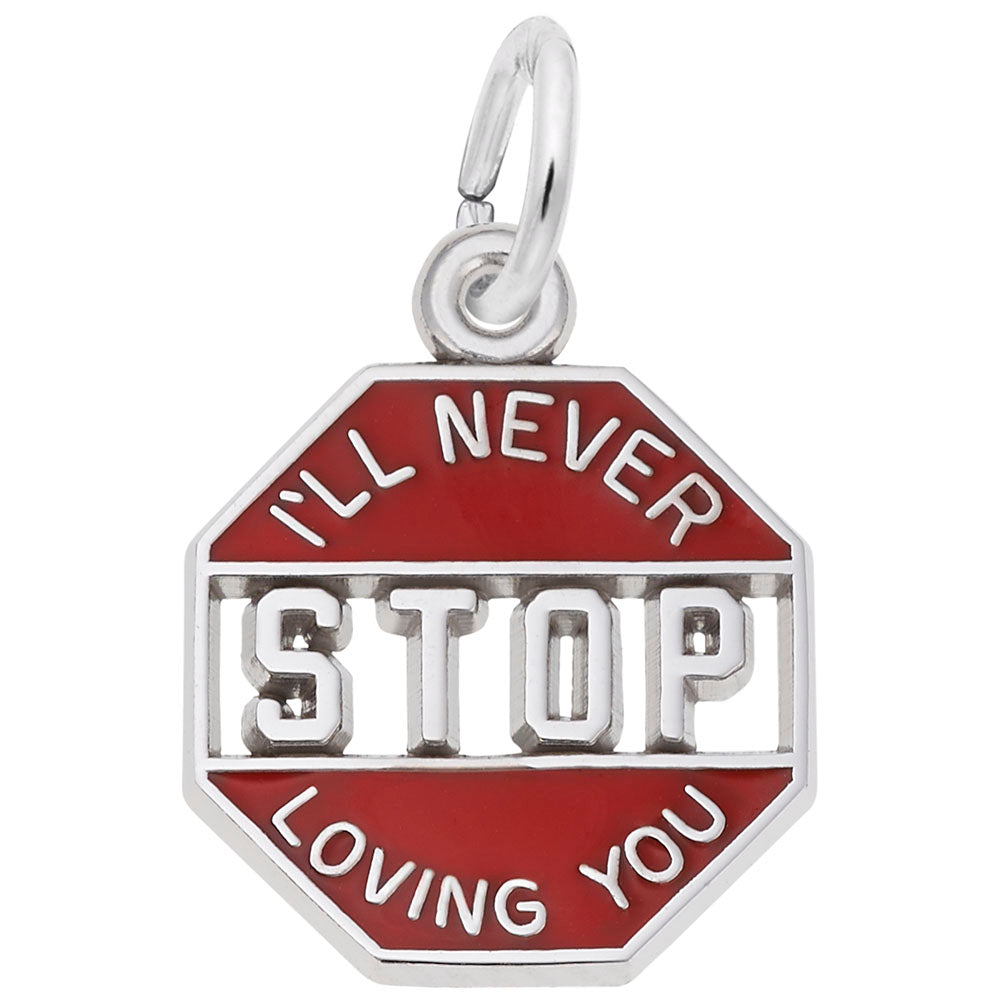 Engravable 'I'll Never Stop Loving You' Marriage Charm - Rembrandt 2749