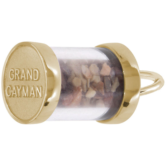 Grand Cayman Sand Capsule Charm - Unique Travel Keepsake 2752