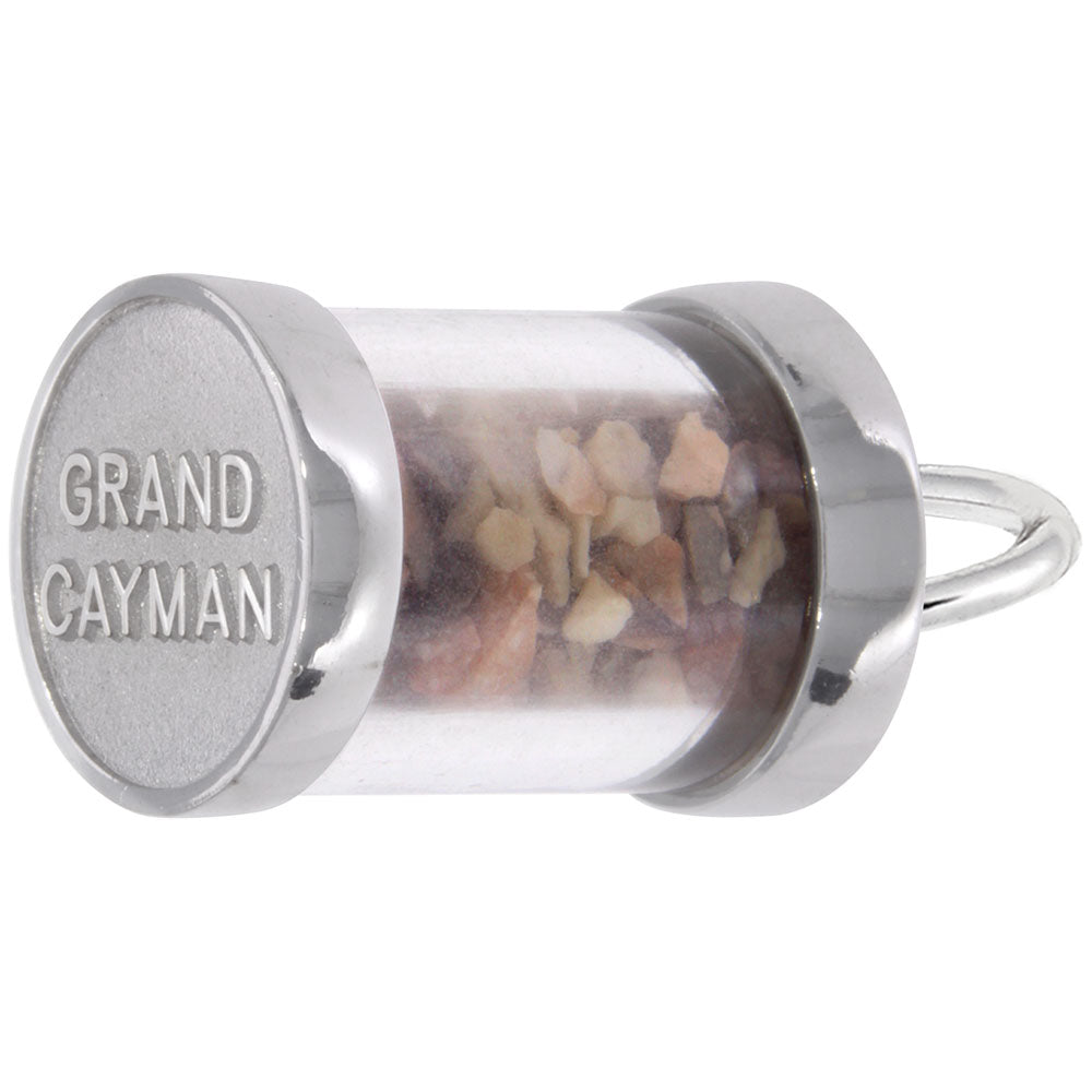 Grand Cayman Sand Capsule Charm - Unique Travel Keepsake 2752