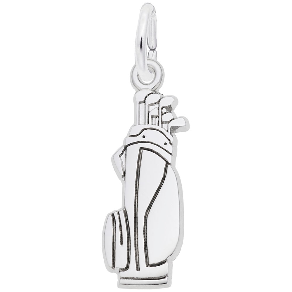 Flat Golf Bag Charm - Unique Sports Jewelry for Golf Lovers 2784