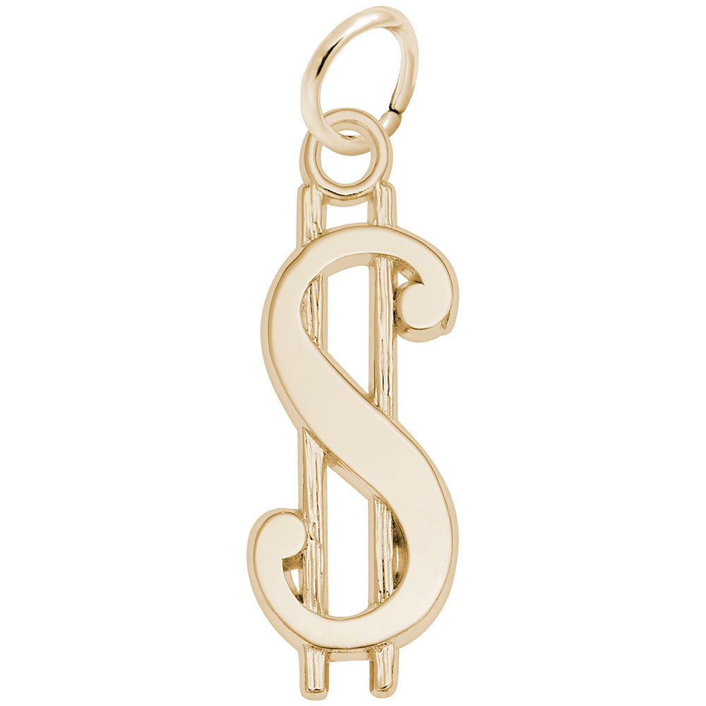Good Luck Dollar Sign Charm for Gamers - Rembrandt Charms 2807