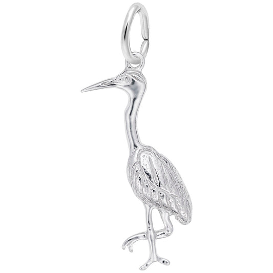 Elegant Heron Charm for Nautical Jewelry - Sea Life Collection 2826