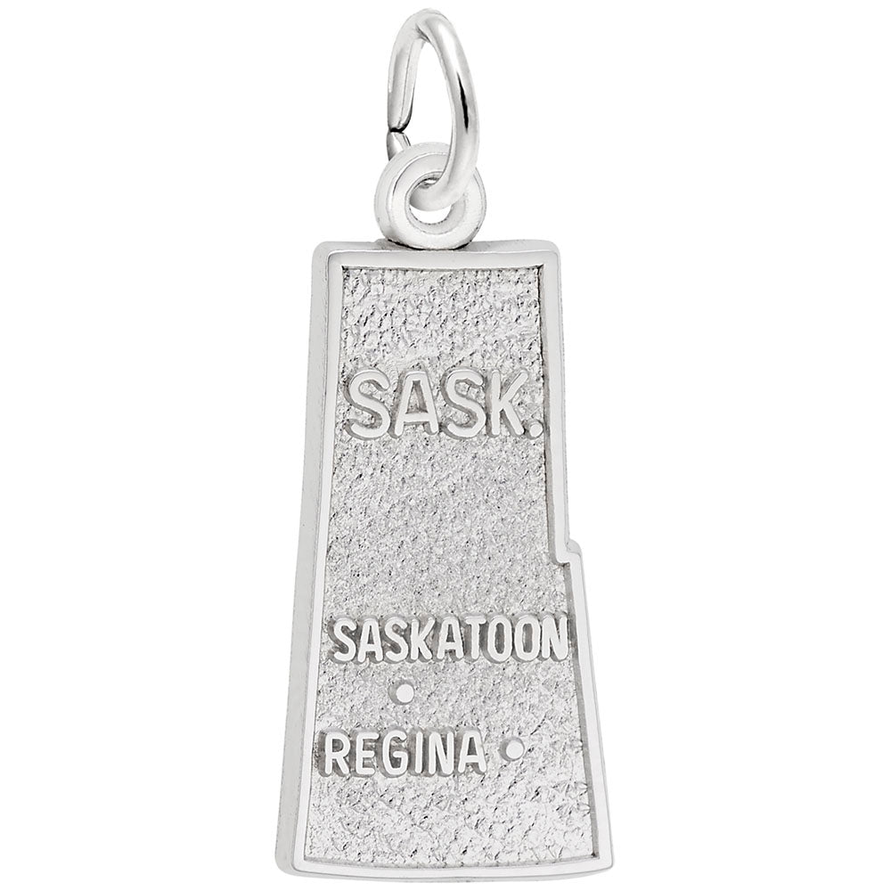 Saskatchewan Map Charm - Travel Souvenir Jewelry for Adventurers 2830