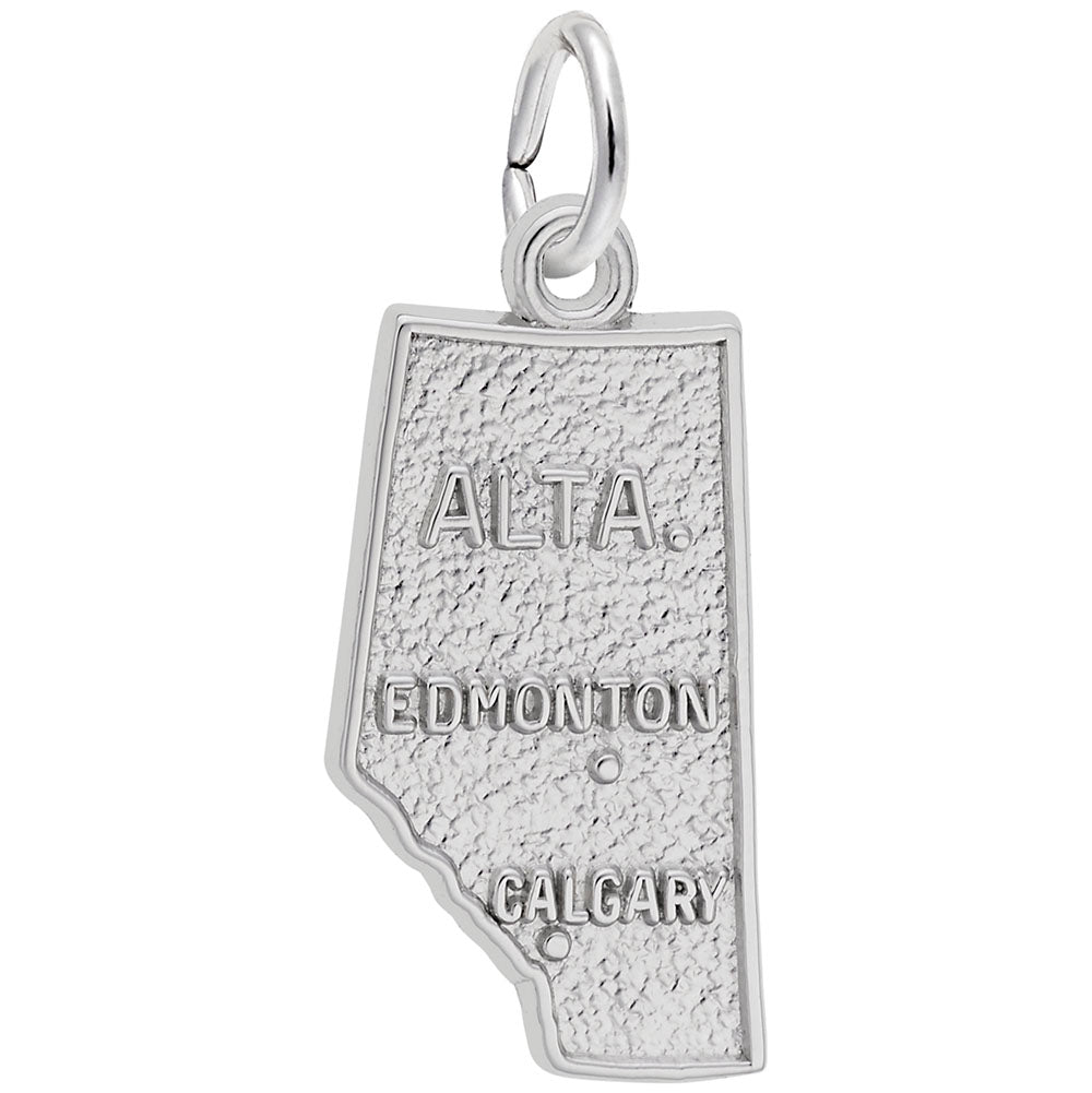 Alberta Map Charm - Travel Souvenir Jewelry for Adventurers 2831
