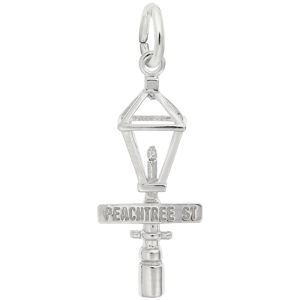Peachtree Street Lamp Post Charm - Travel Landmark Jewelry 2845
