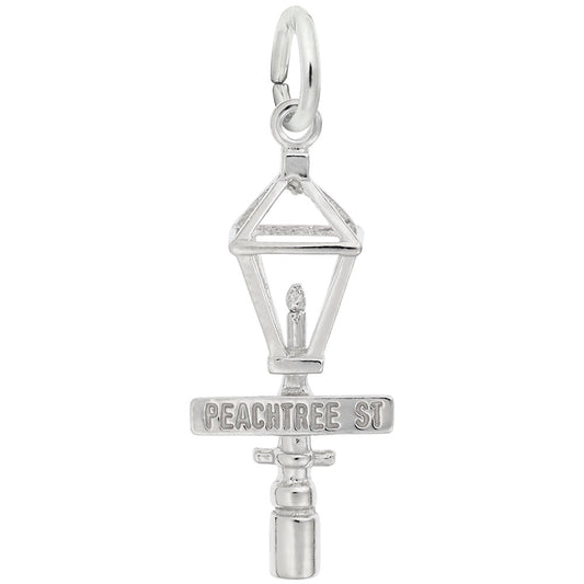 Peachtree Street Lamp Post Charm - Travel Landmark Jewelry 2845