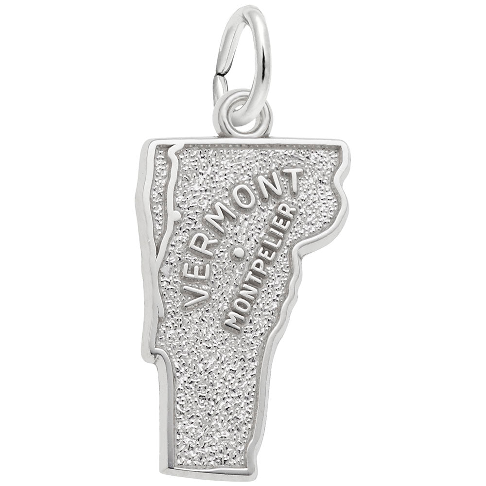 Montpelier Vermont Map Charm - Travel Souvenir Jewelry Gift 2875
