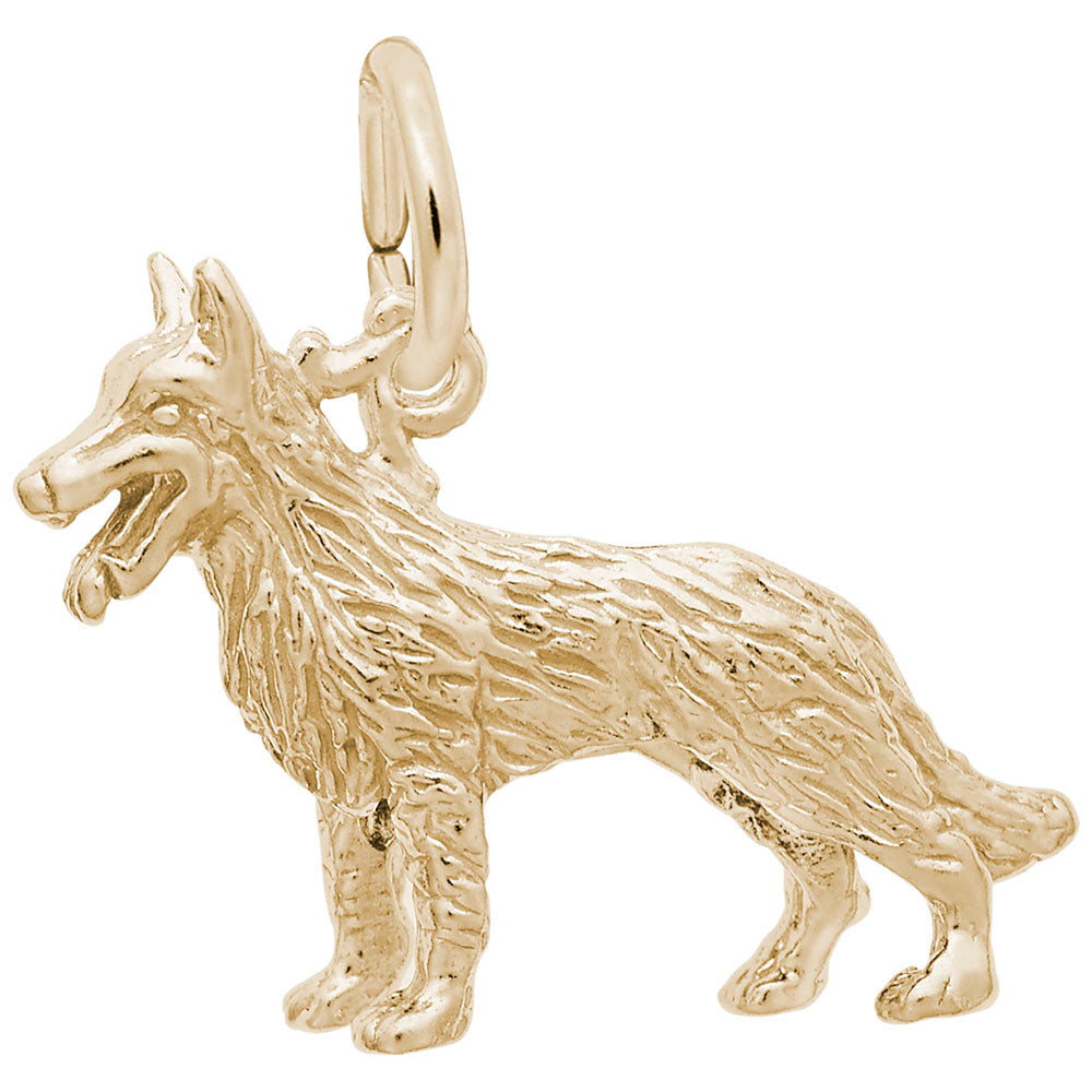 German Shepherd Dog Charm - Unique Pet Jewelry for Dog Lovers 2882