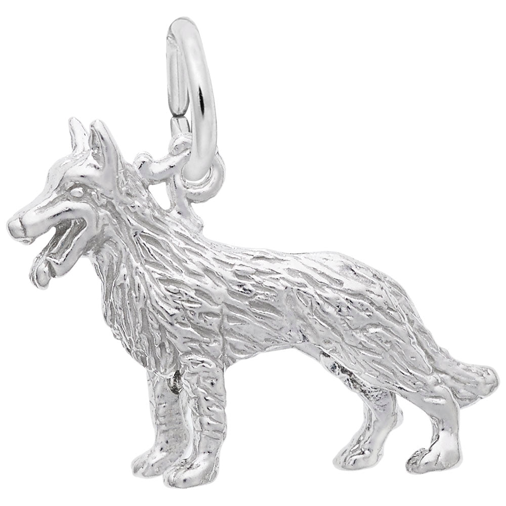German Shepherd Dog Charm - Unique Pet Jewelry for Dog Lovers 2882