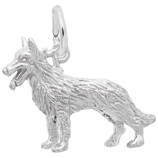 German Shepherd Dog Charm - Unique Pet Jewelry for Dog Lovers 2882