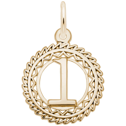 Victory Number One Charm - Celebrate Your Achievements in Style 2895-001