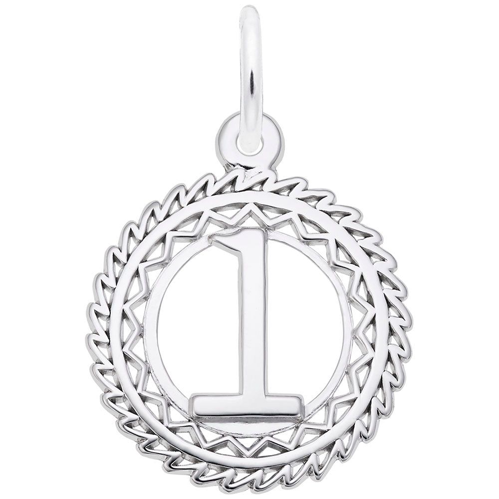 Victory Number One Charm - Celebrate Your Achievements in Style 2895-001