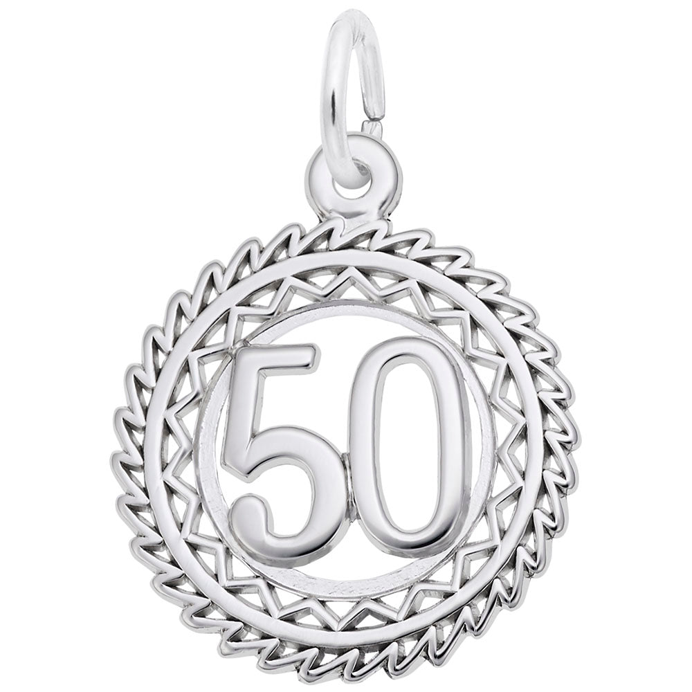 Victory Number 50 Charm - Celebrate Milestones with Style 2895-050