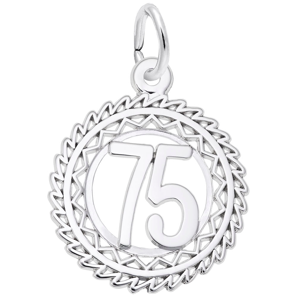 Victory Number 75 Charm - Celebrate Achievements with Style 2895-075