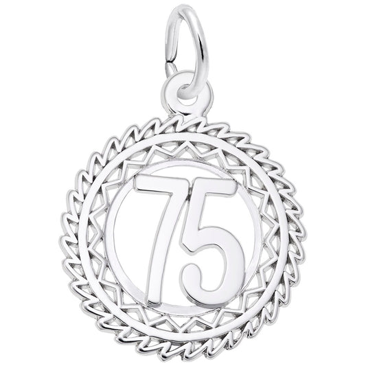 Victory Number 75 Charm - Celebrate Achievements with Style 2895-075