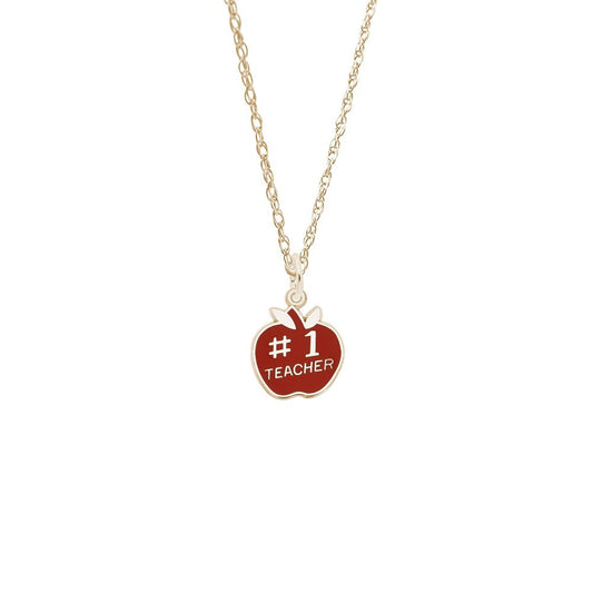 #1 Teacher Necklace Set