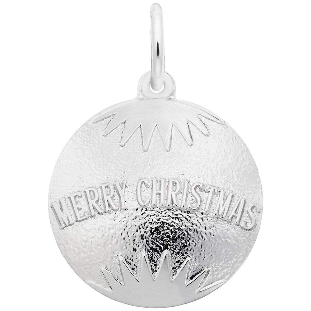 Merry Christmas Ornament Charm - Festive Holiday Jewelry Gift 2918